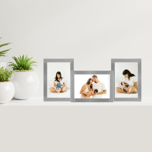 Eternal Silver Metal Collage Four Photo Frame