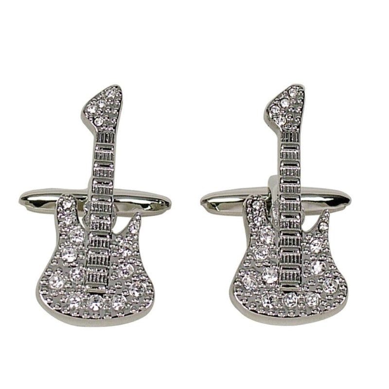 GDESIGN 451 CRYSTAL GUITAR CUFFLINKS
