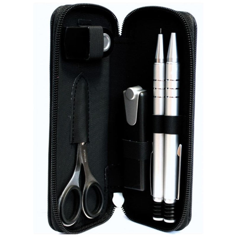 GDESIGN 5PC STATIONERY SET BLK ZIP CASE
