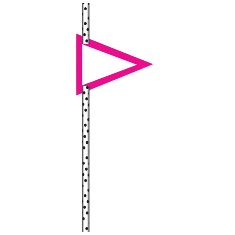 CUP CAKE CREATION 7008 19CM STRAW BLK DOTS WHT C/CAKE 24PC