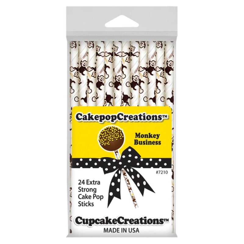 CUP CAKE CREATION 7210 15CM CAKEPOP STK MONKEY BUS 24PCS