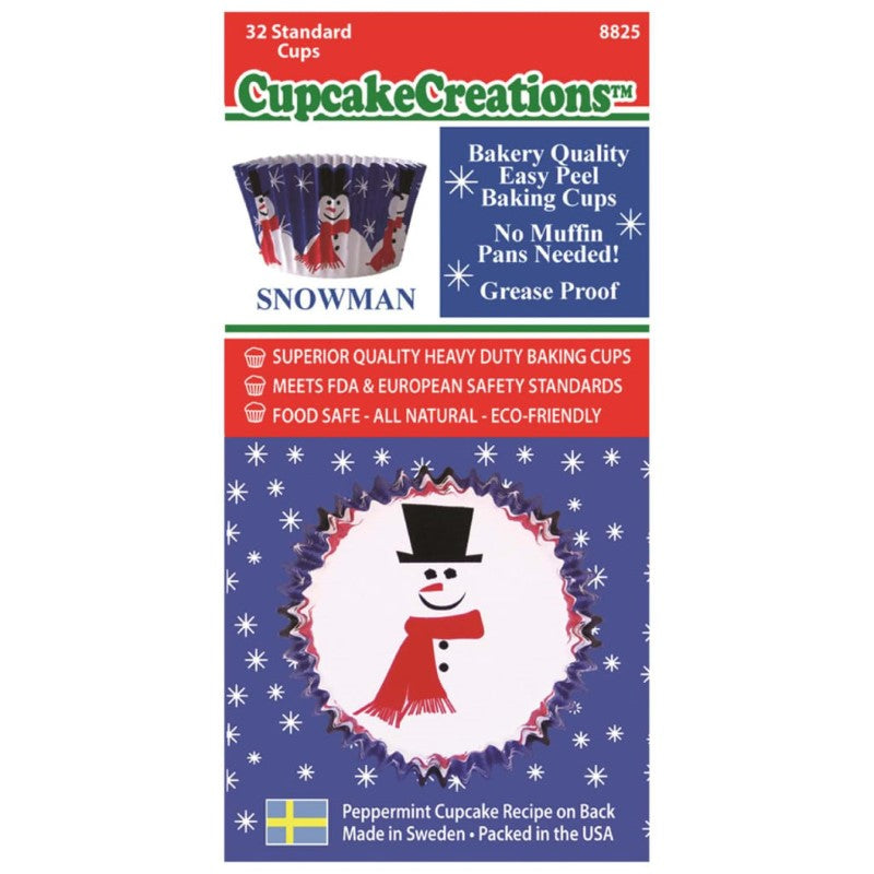 CUP CAKE CREATION SNOWMAN CUPCAKE 32PCS