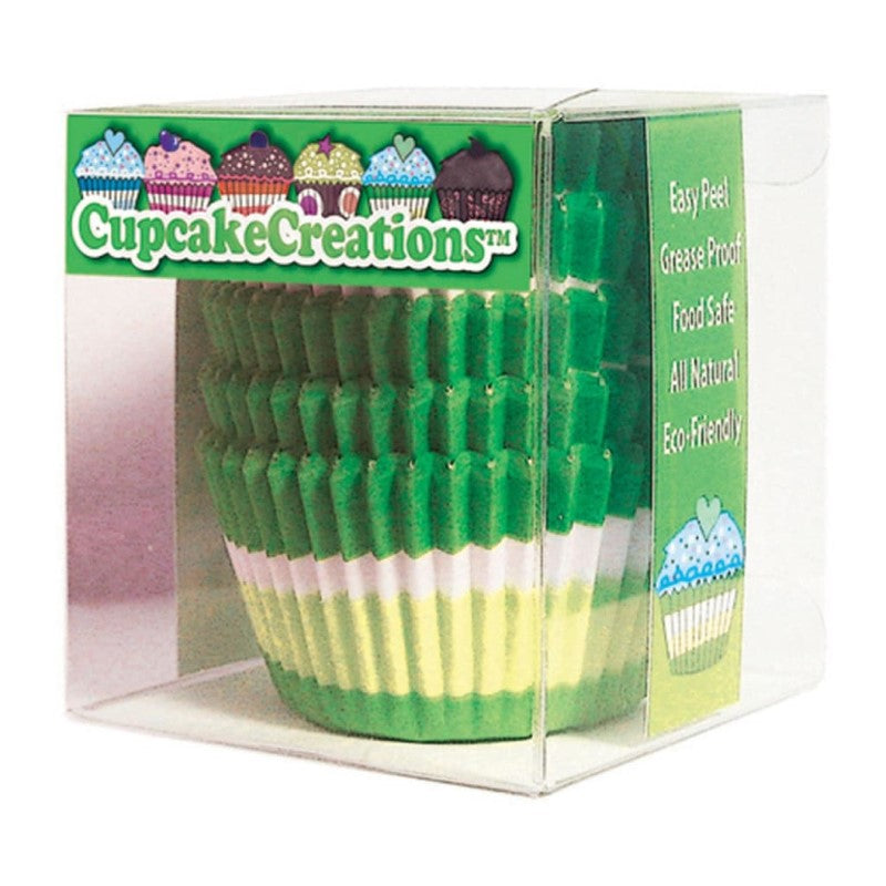 CUP CAKE CREATION STD GREEN CIRCLE CUPCAKE 80PCS