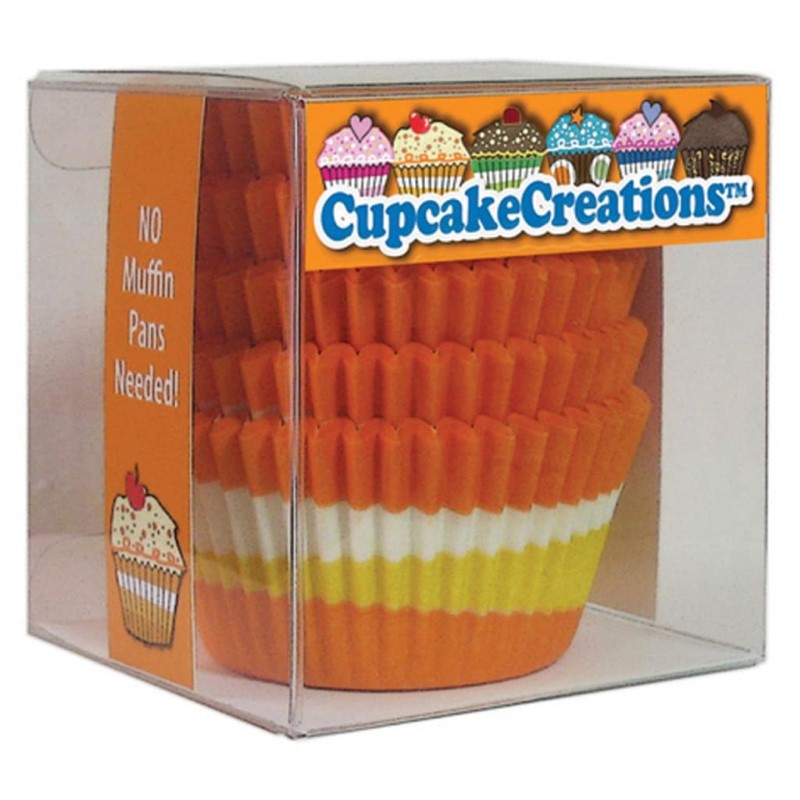CUP CAKE CREATION STD ORANGE CIRCLE CUPCAKE 80PCS