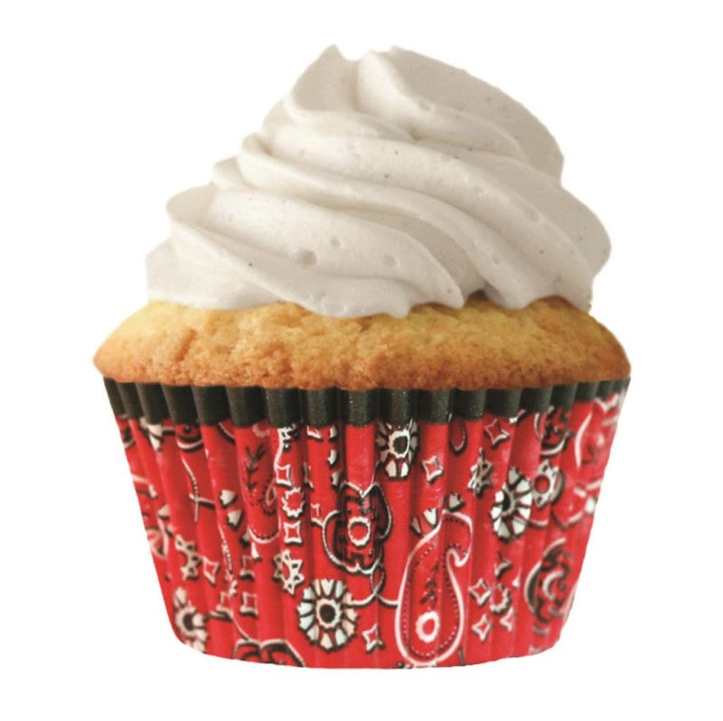 CUP CAKE CREATION STD RED BANDANA CUPCAKE 32PCS