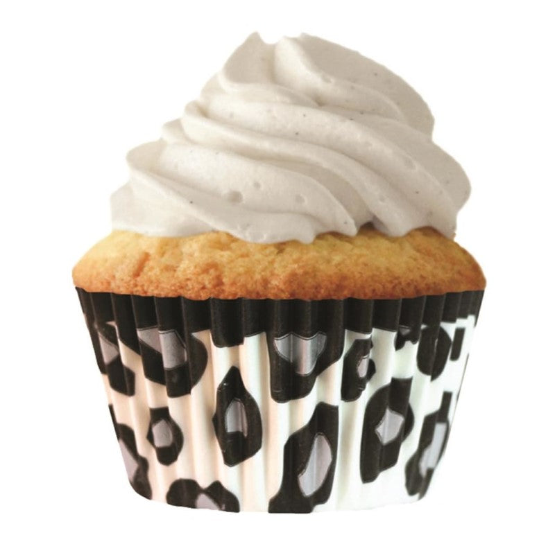 CUP CAKE CREATION STD WHITE LEOPARD CUPCAKE 32PCS