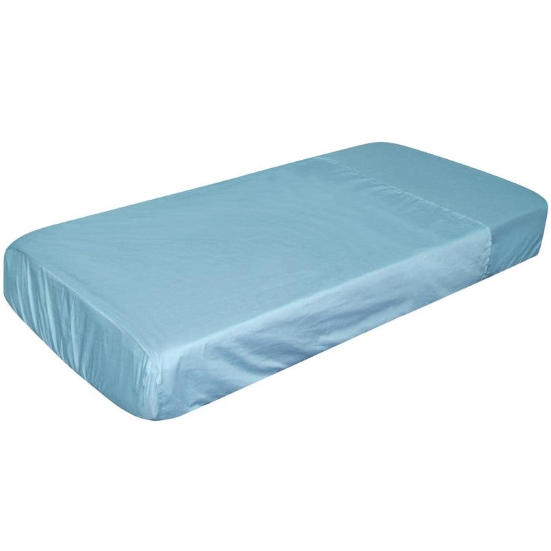 SILLY BILLYZ COT 1PC COMBO FITTED DUSTY BLUE POLYCOT
