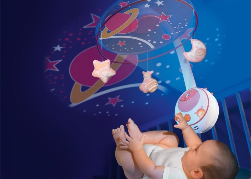 CHICCO MAGIC STARS COT MOBILE PINK