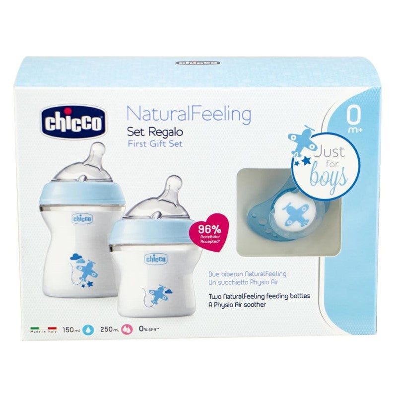 CHICCO BB/BC NATURALFEELING GIFT SET BOY