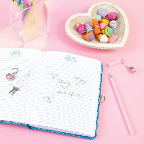 Locking Journal - 3C4G Bubble Gum Glitter