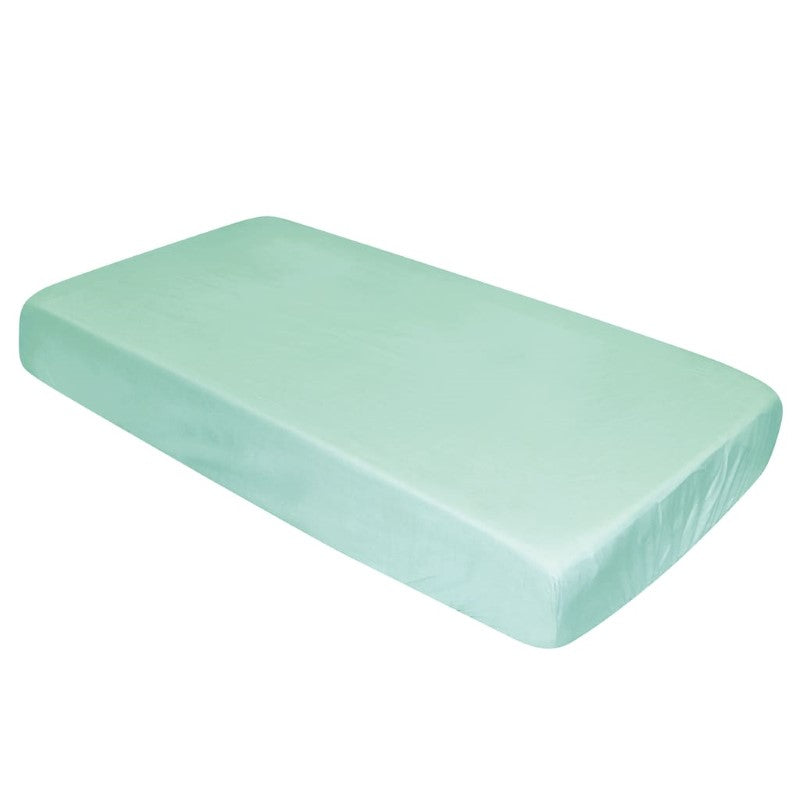 SILLY BILLYZ COT SHEET FITTED MINT POLYCOTTON