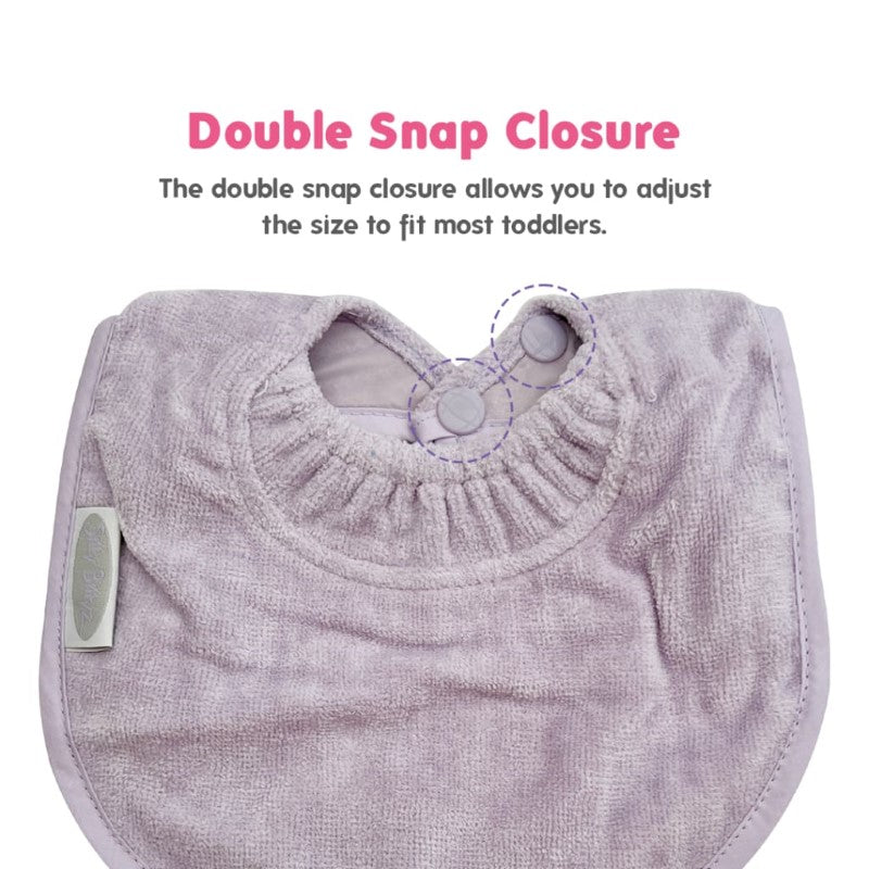 SILLY BILLYZ TOWEL BIBLET LAVENDER