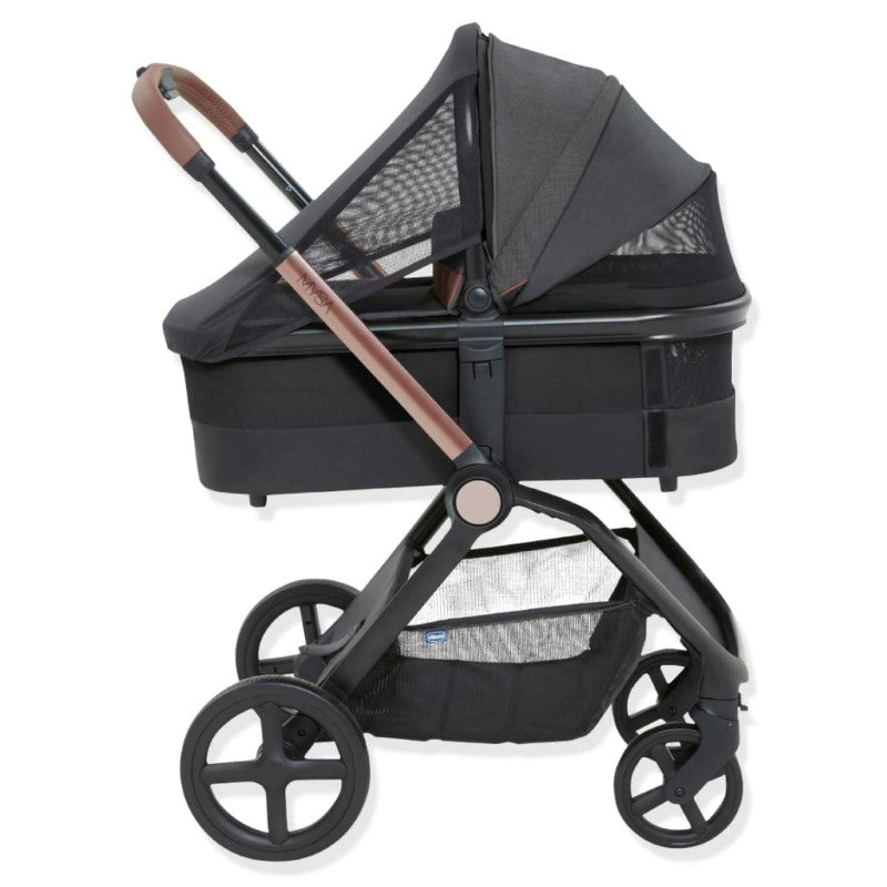 CHICCO MYSA LIGHT CARRY COT BLACK SATIN