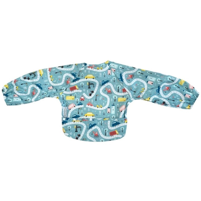 NYLON SMALL LONG SLEEVE BIB ROAD MAP