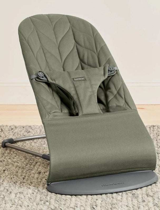 BABY BJORN BOUNCER BLISS WOVEN PETAL QUILT DARK GREEN