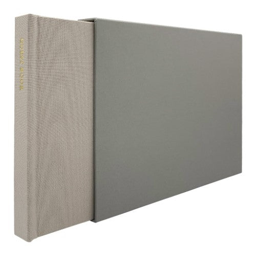 Plush Linen Grey Blue Slip-in Photo Album 200 Photos