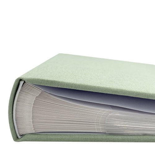 Plush Linen Blue Slip-in Photo Album 300 Photos