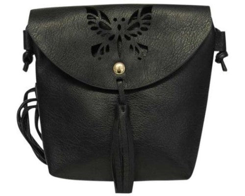Shoulder Bag Butterfly Black