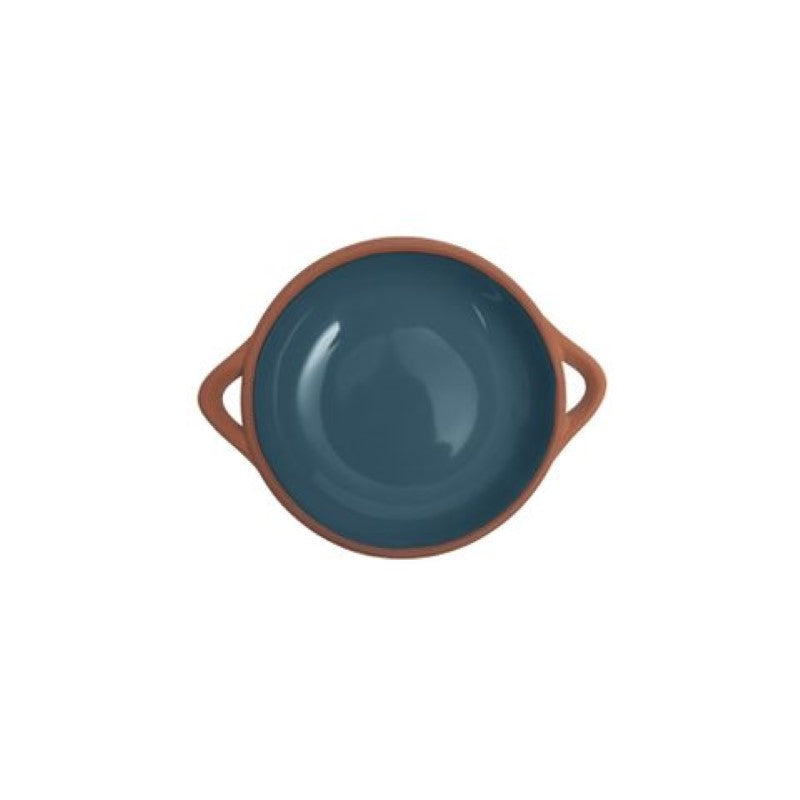 Dexam Sintra Glazed Terracotta Tapas Dish Small Ink Blue