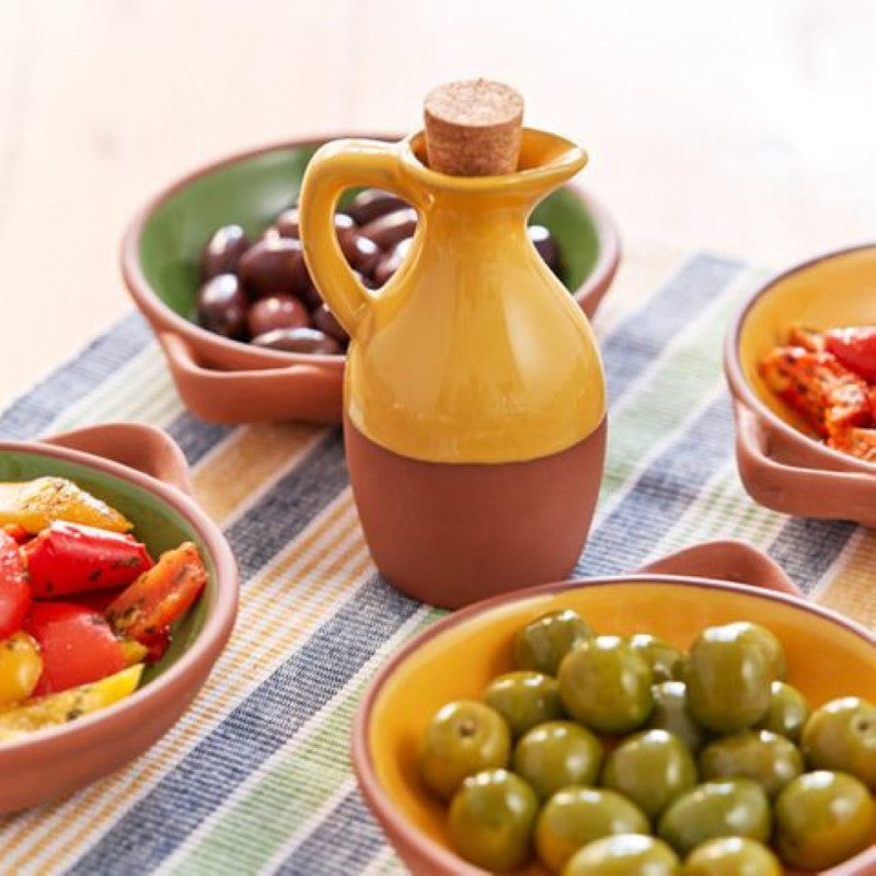 Dexam Sintra Glazed Terracotta Oil Drizzler Ochre