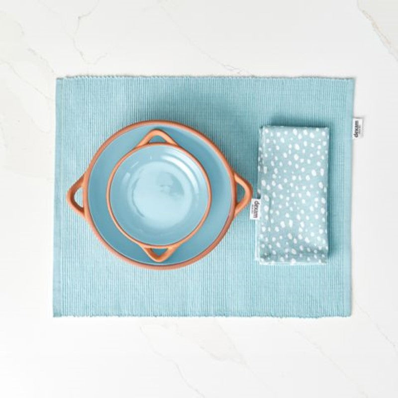 Dexam Sintra Glazed Terracotta Tapas Dish Small Duck Egg