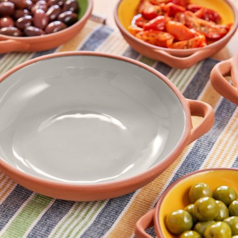 Dexam Sintra Glazed Terracotta Tapas Dish Large Stone