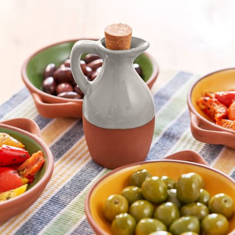 Dexam Sintra Glazed Terracotta Oil Drizzler Stone