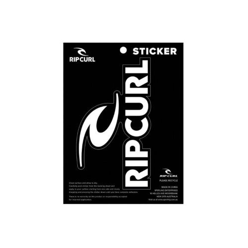 Sticker Logo White A5 - RIP CURL