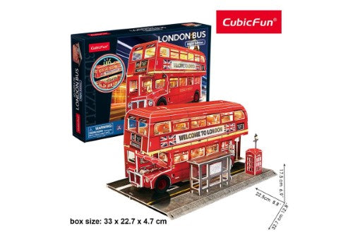 3D Puzzle - Cubic Fun London Bus