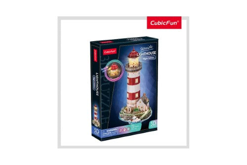 3D Puzzle - Cubic Fun Lighthouse Night Edition