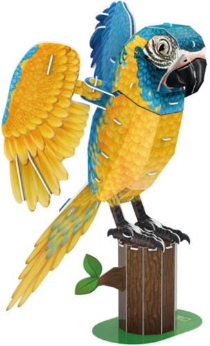 3D Puzzle - Cubic Fun Blue Throated Macaw