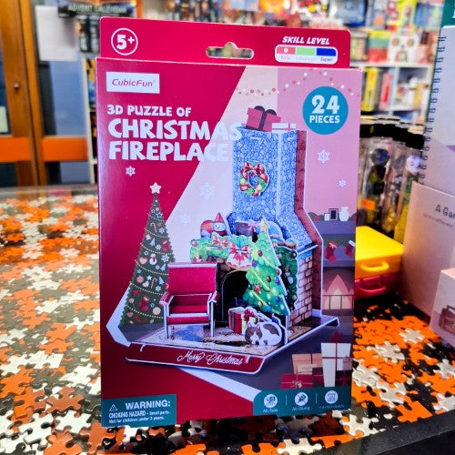 3D Puzzle - Cubic Fun Mini Christmas Fireplace