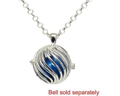 Angel Caller - -Open Swirl Silver