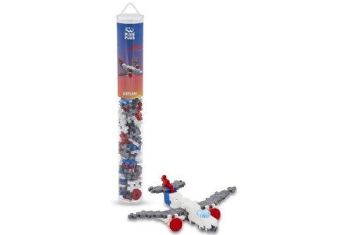 Puzzle - Plus Plus Airplane (100pc Tube)