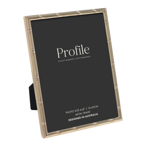 Bamboo Rose Gold Metal Photo Frame - Type 2