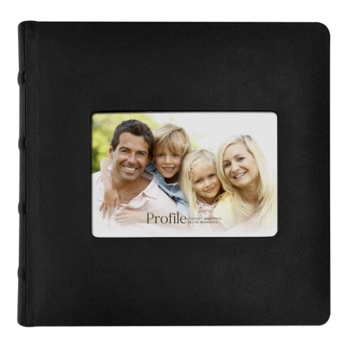 Prestige Black Leather Slip-in Photo Album 300 Photos