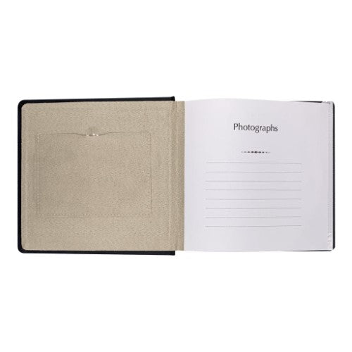 Prestige Black Leather Slip-in Photo Album 300 Photos