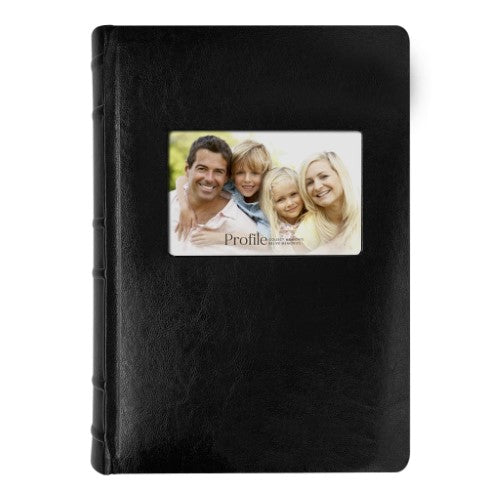 Prestige Brown Leather Slip-in Photo Album 200 Photos