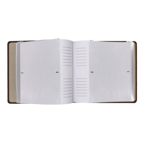 Prestige Brown Leather Slip-in Photo Album 300 Photos