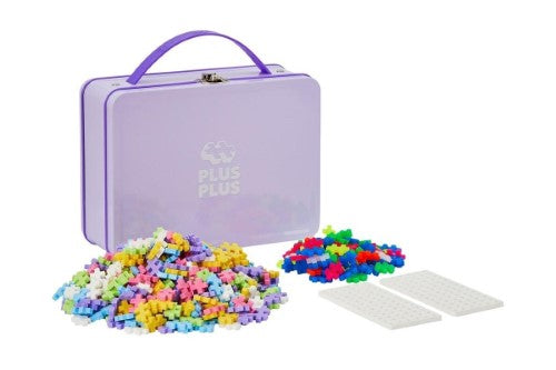Plus Plus Puzzle Suitcase - Pastel Metal (600pc)
