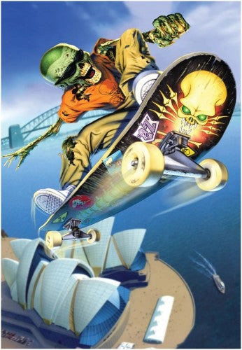 Jigsaw Puzzle - Extreme Zombies Skateboard Slayer (200 XL Piece)