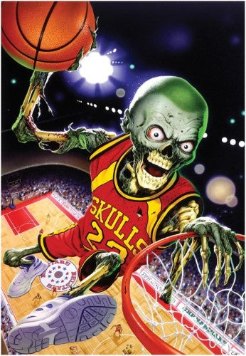 Jigsaw Puzzle - Extreme Zombies Skulls Basketball (200 XL Piece)