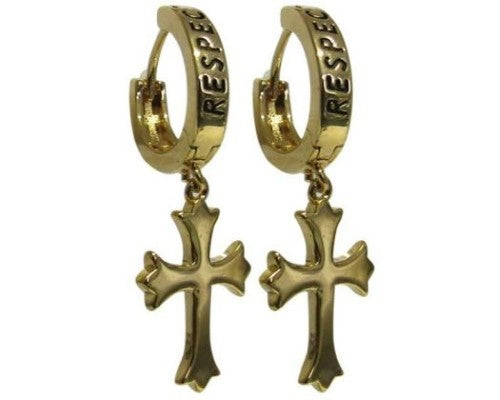 Earring - Jax Gold Cross