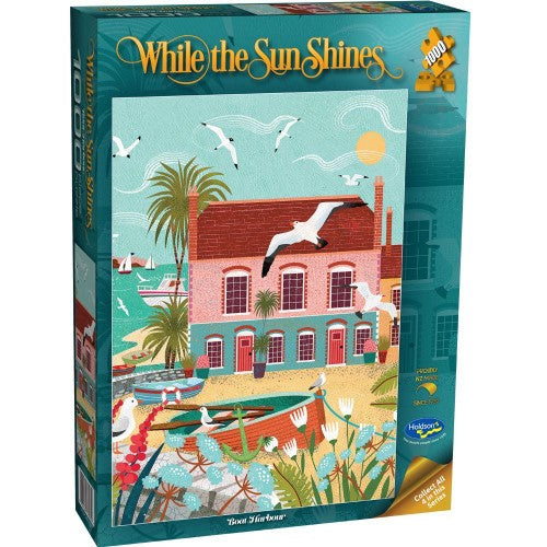 Jigsaw Puzzle - While the Sun Shines Boat Harbour (1000pcs)