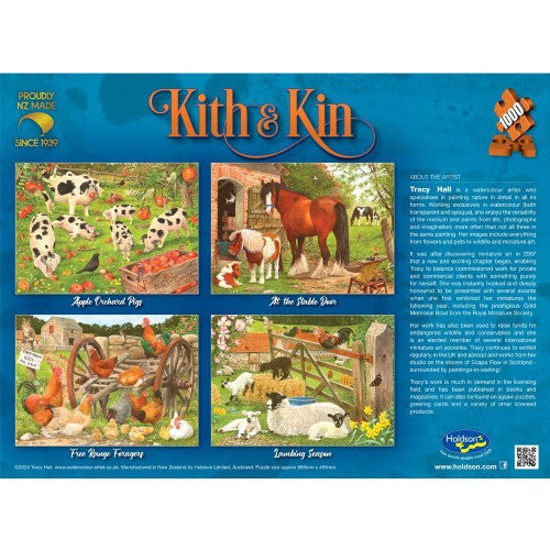 Jigsaw Puzzle - Kith & Kin Apple Orchard Pigs (1000pcs)