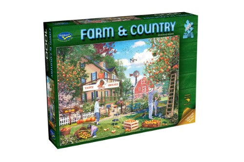 Jigsaw Puzzle - Farm & Country Collecting Apples (1000pcs)