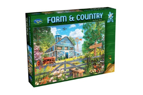 Jigsaw Puzzle - Farm & Country Oak Valley Farm (1000pcs)