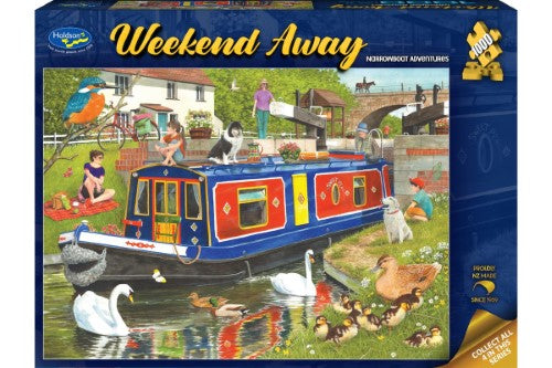 Jigsaw Puzzle - Weekend Away Narrowboat Adventures (1000pcs)