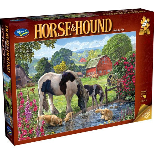 Jigsaw Puzzle - Horse & Hound Watering Hole ( 1000pcs)