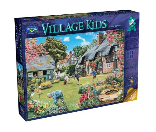 Jigsaw Puzzle - Village Kids Cottage Garden (1000pcs)